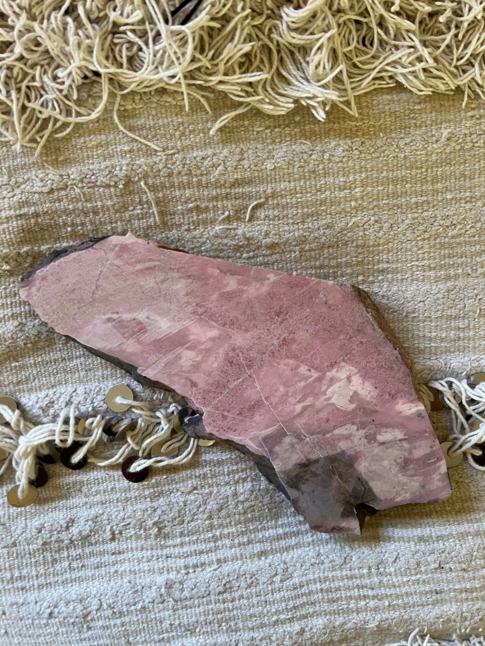 Rhodonite Slab 8” Pink | Canada